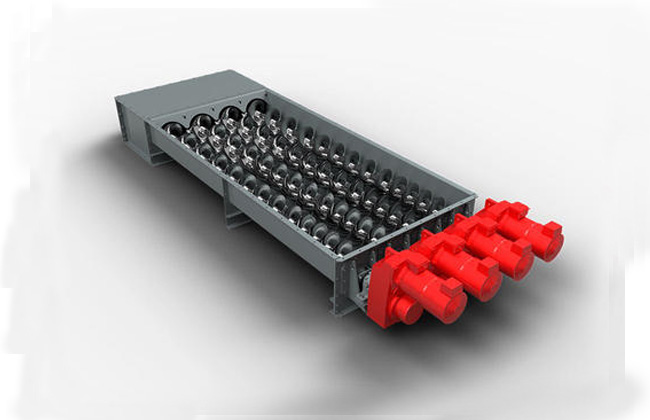 兩無軸葉片旋向相反,抗纏繞、不堵料