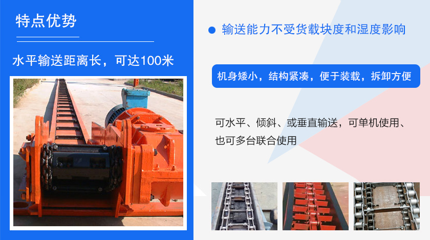 可多點進料、多點卸料、能反向運行，機殼密封性好，無粉塵污染