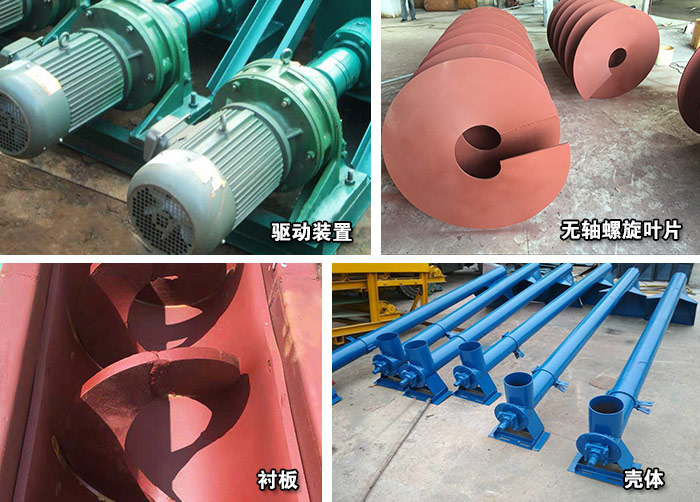 銅礦粉無軸螺旋輸送機(jī)