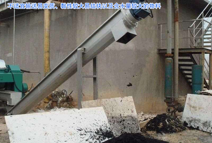 U型螺旋輸送機(jī)主要用于輸送小顆粒狀、粉狀、小塊狀物料，不適宜輸送易變質(zhì)、黏性較大易結(jié)塊以及含水量較大的物料。